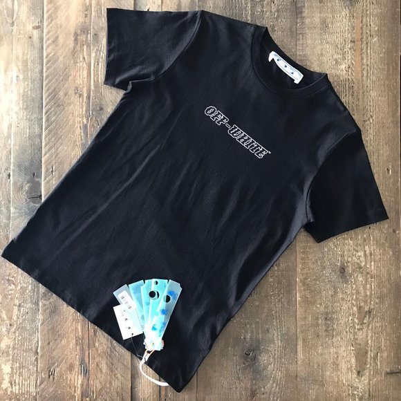 Off-White Black Color Men’s T-shirt